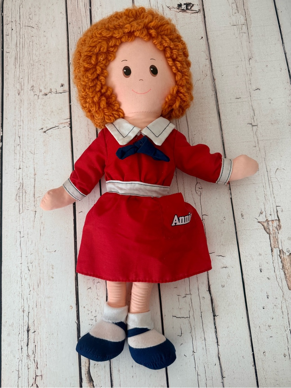Annie Red Plush Doll with Curly Orange Hair - Classic Kids Toy